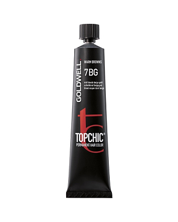 Goldwell Topchic - Краска для волос 7BG средний бежево-золотистый блондин 60 мл. - hairs-russia.ru